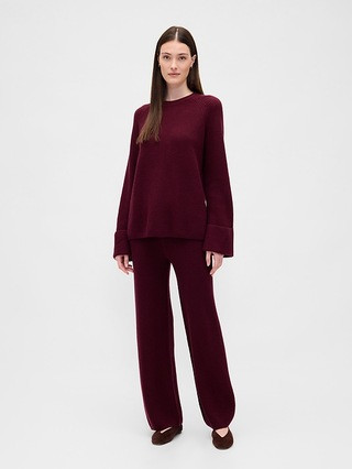 CashSoft Shaker-Stitch Sweater Pants | Gap (CA)