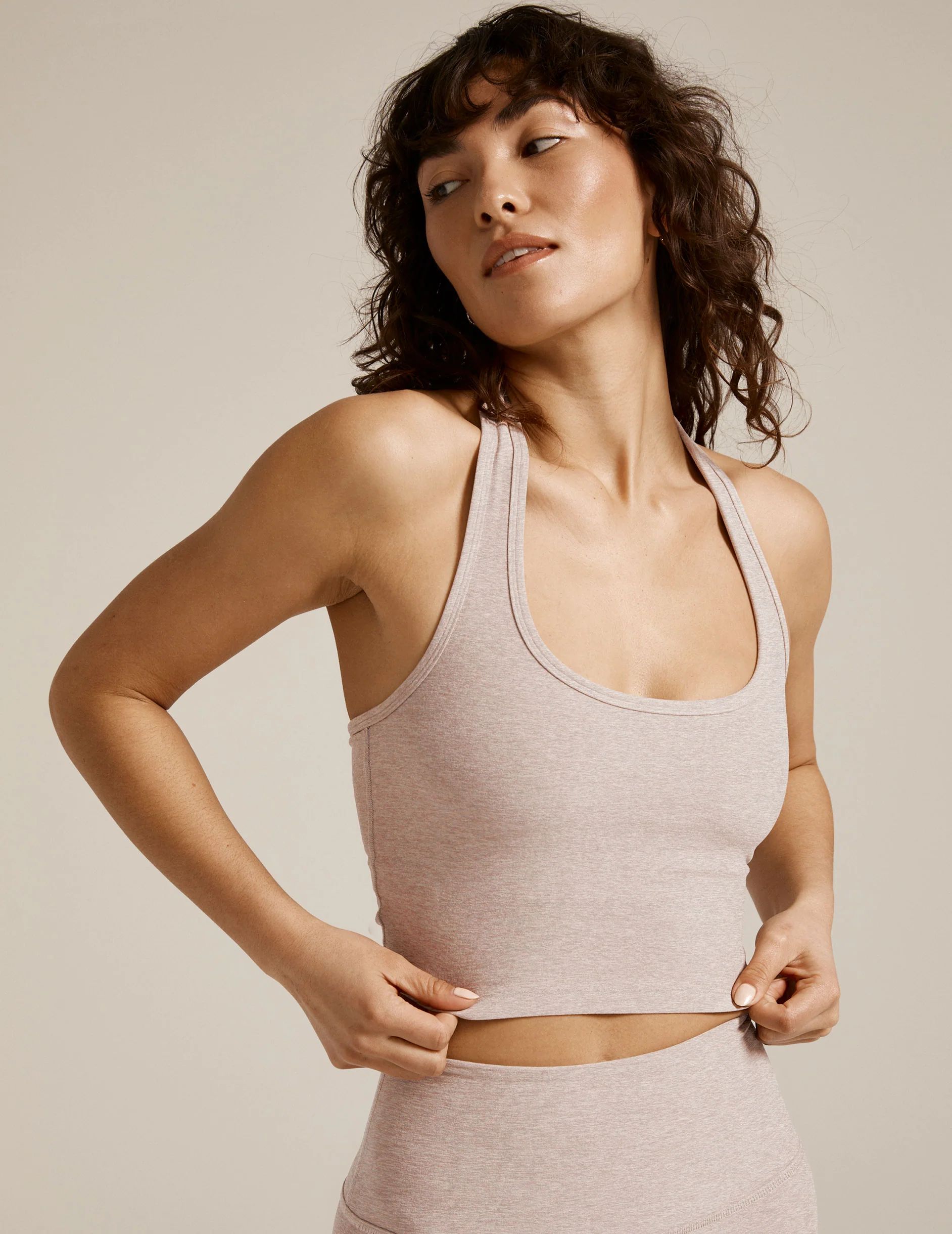 Spacedye Well Rounded Cropped Halter Tank | Beyond Yoga | Beyond Yoga