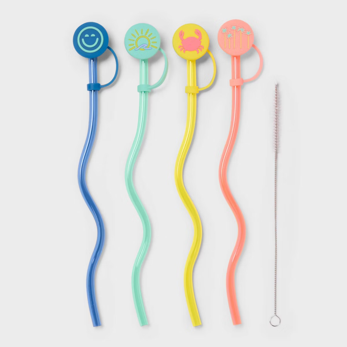 Clear Wavy Straws and Covers - Sun Squad™ | Target