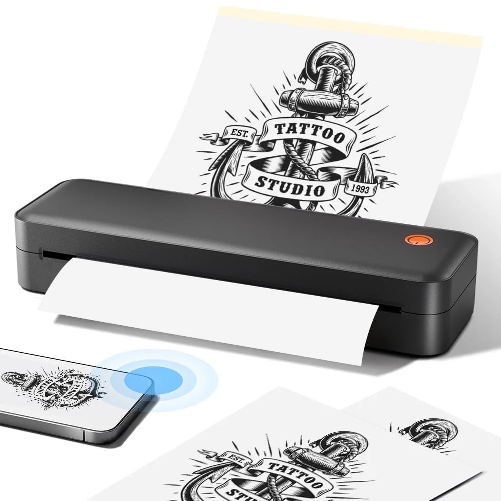 Tattoo Printer, Caveen Tattoo Stencil Printer with 20pcs Transfer Paper,Thermal Tattoo Machine fo... | Walmart (US)