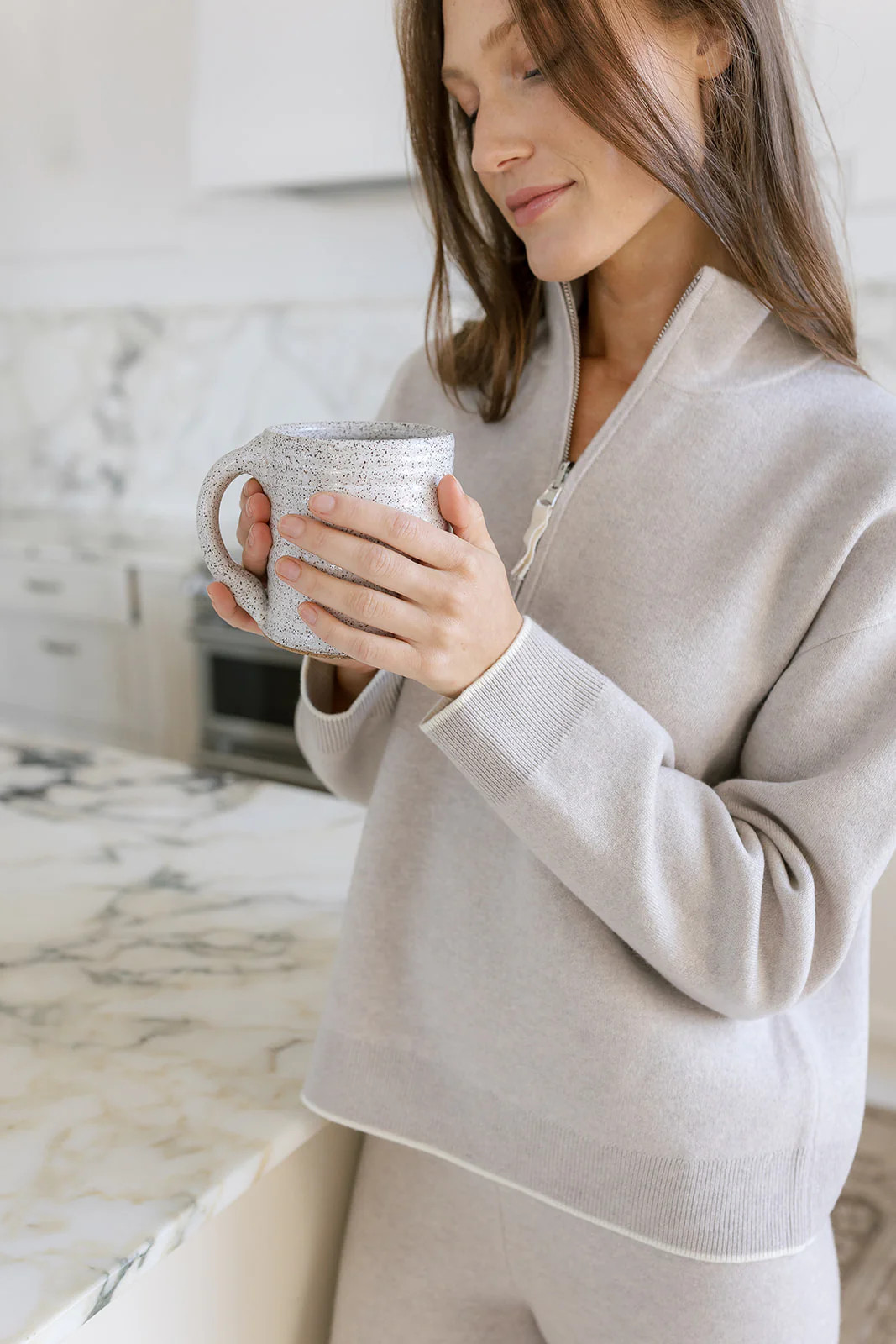 The Double Faced Zip-Up Sweater | Alice Walk