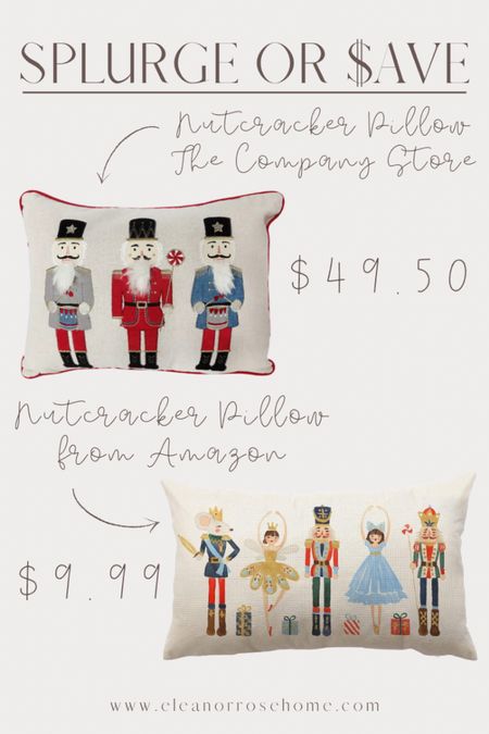 Splurge or save nutcracker pillows. Which one would you choose? #christmasdecor

#LTKSeasonal #LTKhome #LTKHoliday