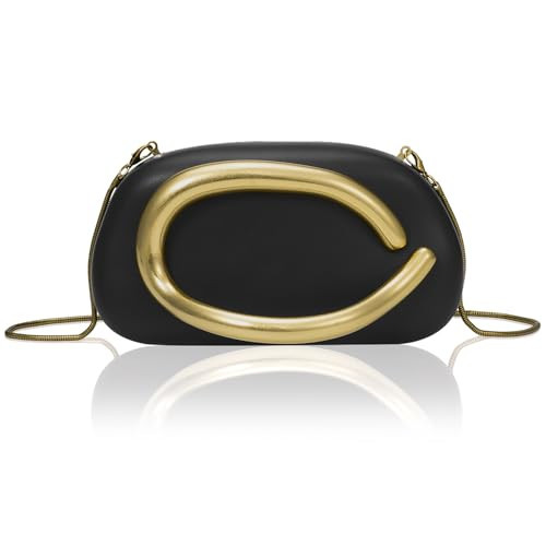 PU Leather Women's Evening Handbags Chocolates Clutch Purse Easy Match with Chain Crossbody Metal Decoration Shoulder Bag | Amazon (US)