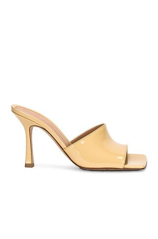 Bottega Veneta Stretch Gloss Sandals in Nude | FWRD 