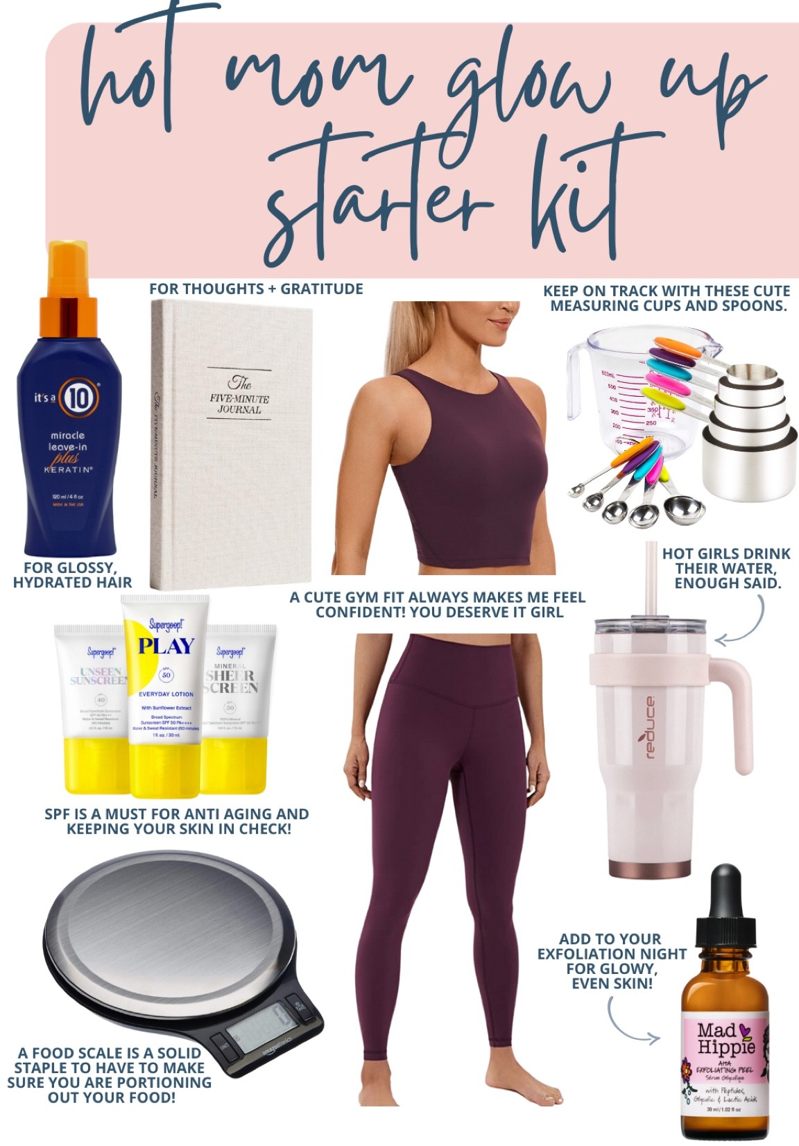 Hot mom glow up starter kit essentials 

#LTKunder100 #LTKunder50 #LTKbeauty