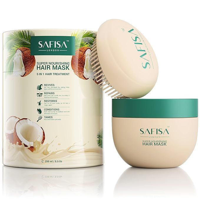 SAFISA Hair Mask for Dry Damaged Hair and Growth  – Deep Conditioner for Dry Damaged Hair  ... | Amazon (US)