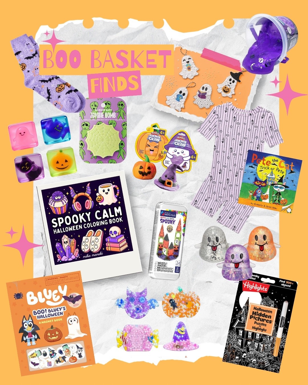 little spooky, a little sweet, and a whole lot of Halloween magic! 👻🎃💜
Boo basket season is here, and I rounded up the cutest little finds for your mini boos! From cozy Halloween jammies and festive books to sensory toys, crafts, and spooky little surprises, these are such fun ways to make the season extra magical without filling their baskets with candy! ✨ @Target 
Shop all my favorite boo basket finds right here! 🛍️💕 
#BooBasket #HalloweenForKids #HalloweenFinds #SpookySeason

#LTKKids #LTKSeasonal #LTKmomlife #LTKKids