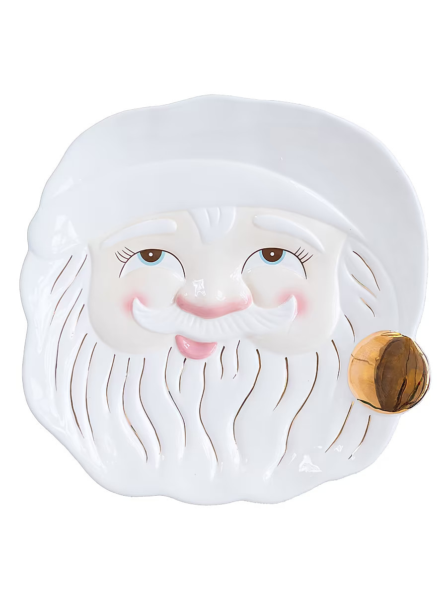 Papa Noel Ceramic Cookie Platter | Saks Fifth Avenue