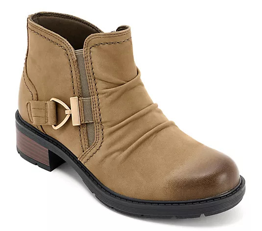 Clarks Collection Leather Ankle Boots - Hearth Clara - QVC.com | QVC