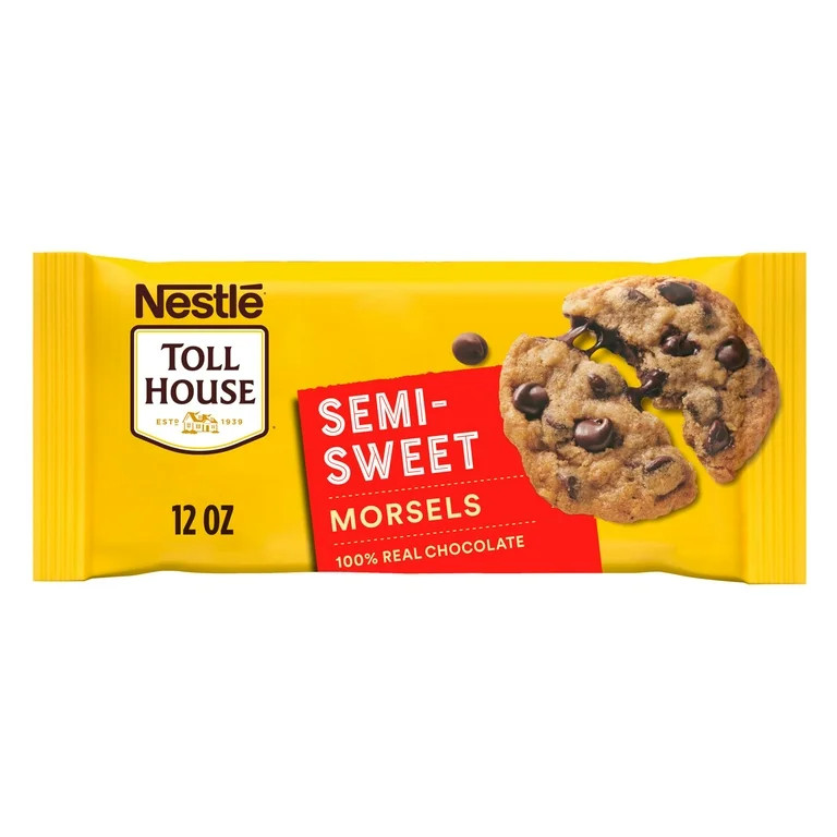 Nestle Toll House Semi Sweet Chocolate Baking Chips, 12 oz Bag | Walmart (US)
