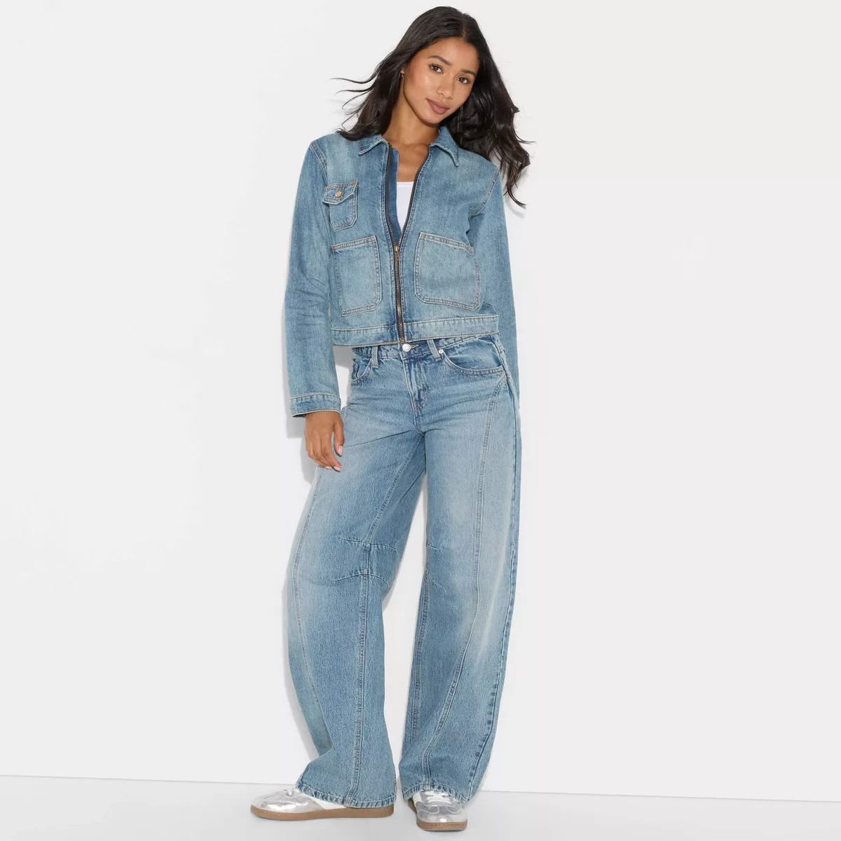 Women's Denim Utility Jacket - Wild Fable™ | Target