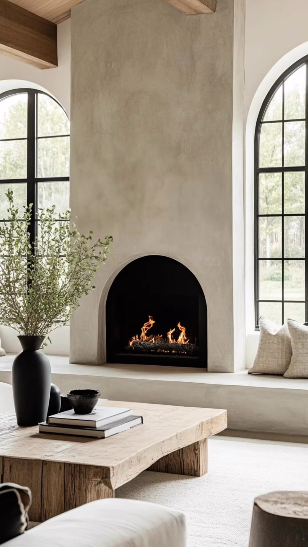 Home inspiration for the new year 🤍 These modern + organic designs create a warm atmosphere, blending natural elements & neutral color palettes. We can’t wait to share more designs with you in 2025! 

#LTKHome #LTKWatchNow