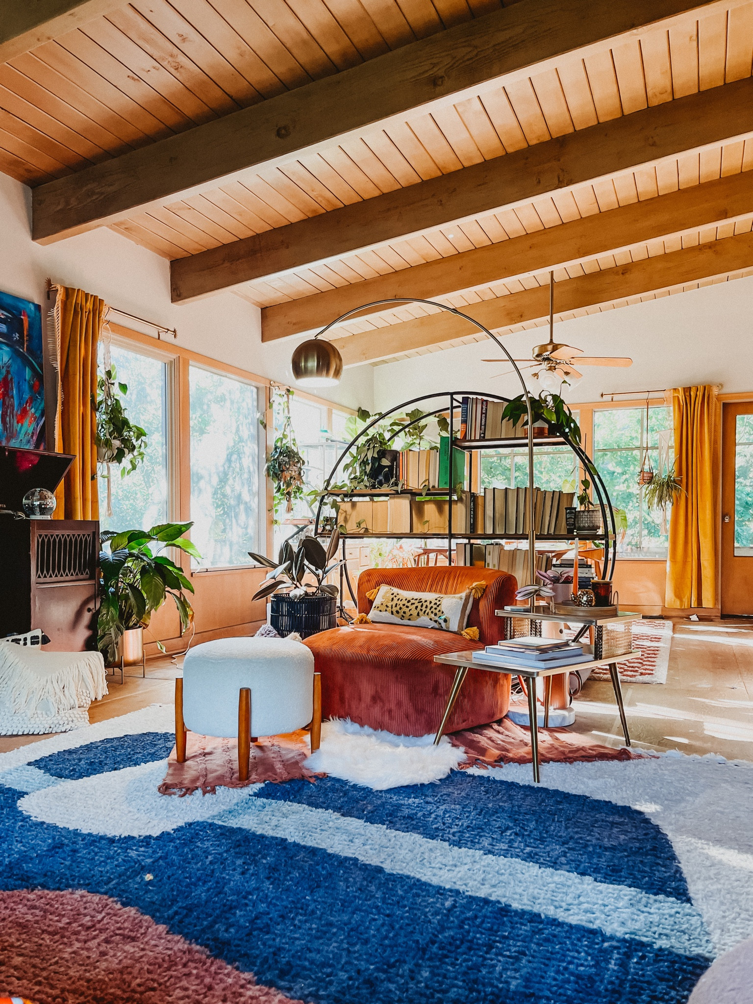 Best way to style books with plants? A central bookshelf as a room divider! 🌿

#LTKfindsunder100 #LTKCyberWeek #LTKhome