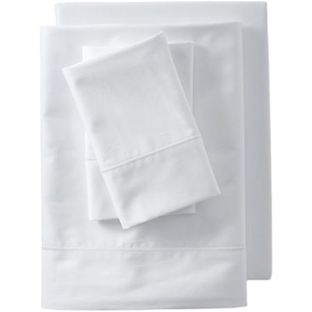 400 Thread Count Premium Supima Cotton No Iron Sateen Bed Sheet Set | Lands' End (US)