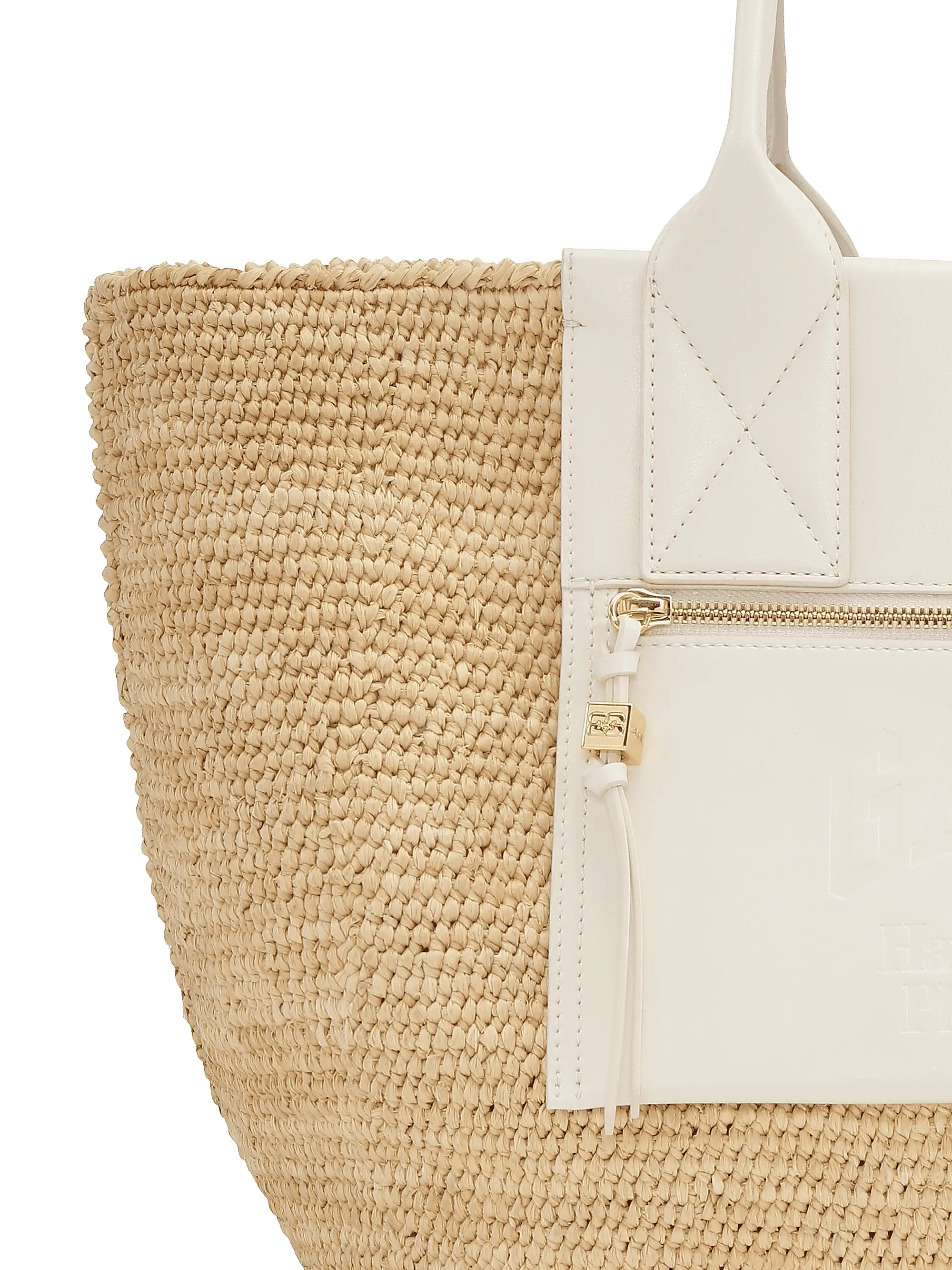 Ganni Medium Easy Shopper Raffia Tote Bag | Saks Fifth Avenue | Saks Fifth Avenue