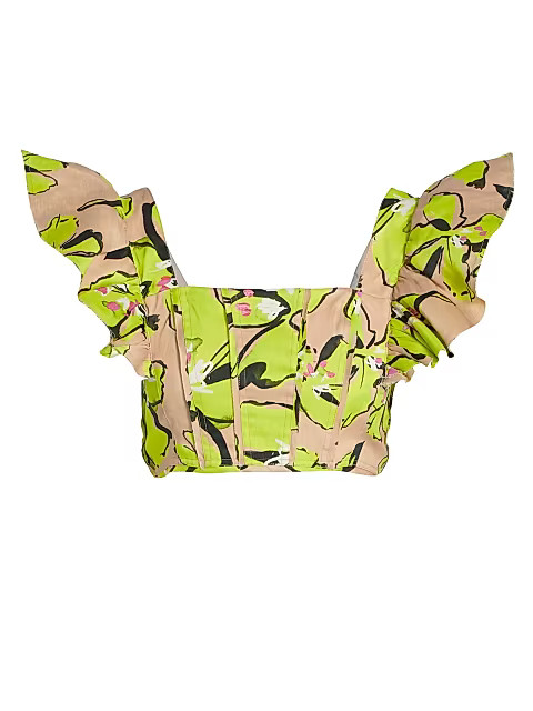 Pelicano Horizon Floral Crop Top | Saks Fifth Avenue