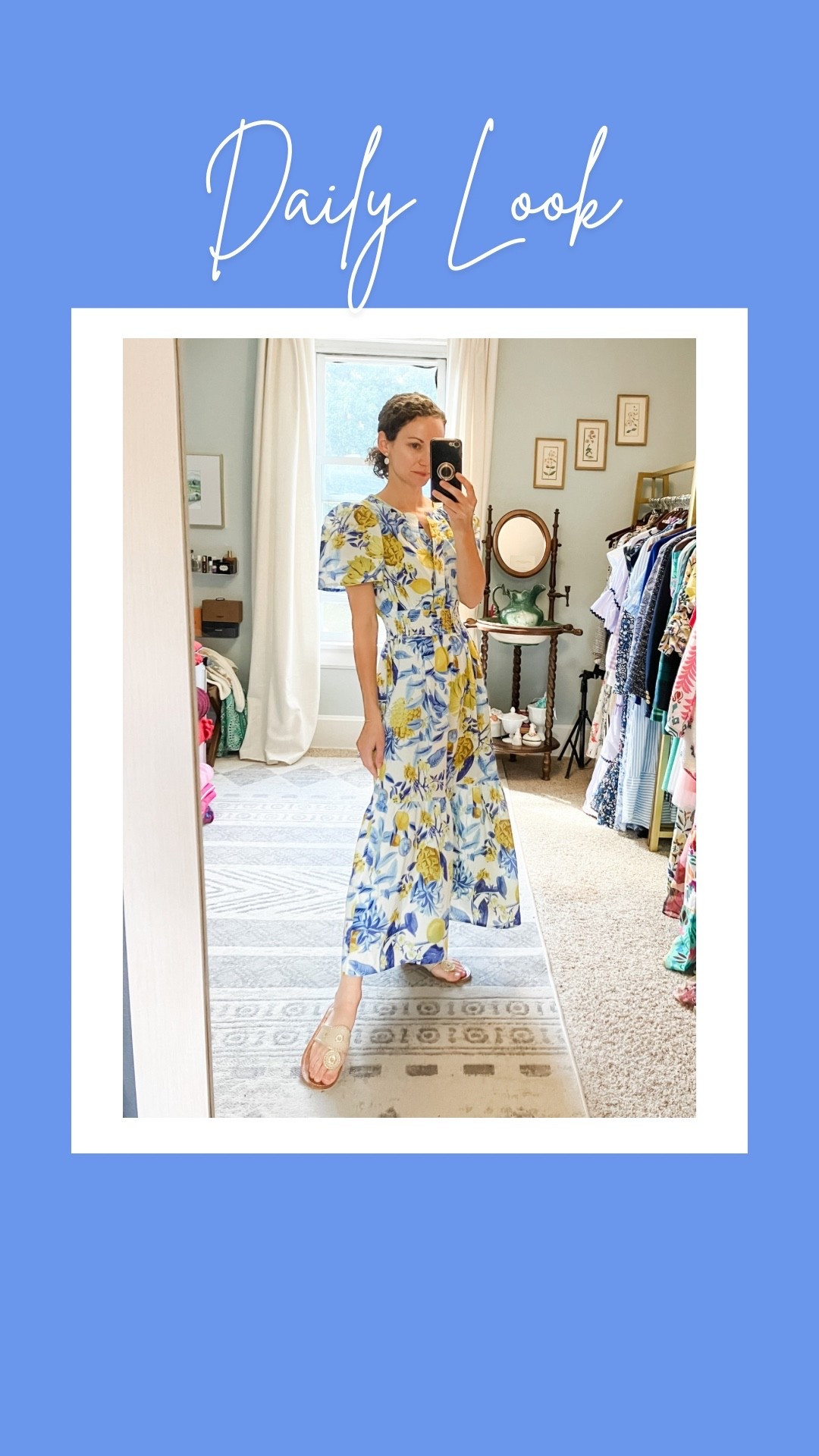 Modest floral dress. 
Petite outfit. Colorful outfit.  Summer dress. Cotton dress. Modest dress  

#LTKStyleTip #LTKOver40 #LTKPetite