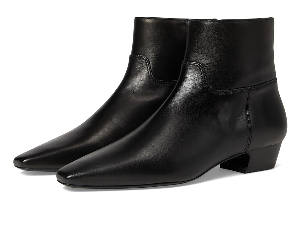 Stuart Weitzman Stassi Zip Bootie Women's Boots Black : 8.5 M, Leather | Zappos
