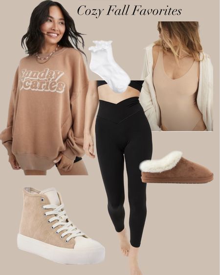 25% of at aerie! Here are my top picks for cozy fall fashion! How cute is the Sunday scaries sweater?! And the leggings are so soft and flattering! 

#LTKstyletip #LTKSale #LTKfindsunder50