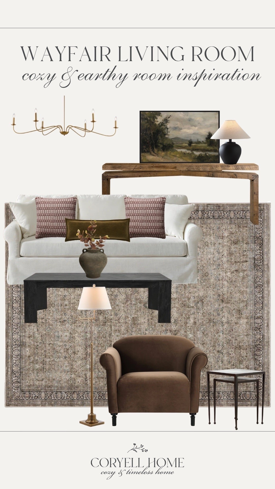 Earthy Wayfair living room inspiration for a neutral and cozy home 🍂🤎🤩 Absolutely loving these shades of brown and green for a cozy living room refresh. All from @Wayfair 🙌🏻

#LTKHome