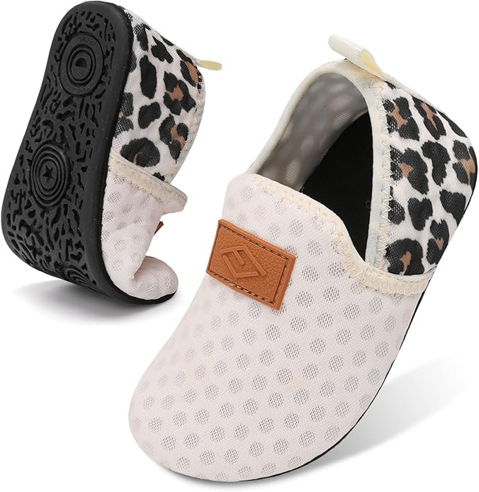 Lefflow Toddler Water Shoes Kids Quick Dry Beach Swim Socks Shoes Baby Non Slip House Slippers | Amazon (US)