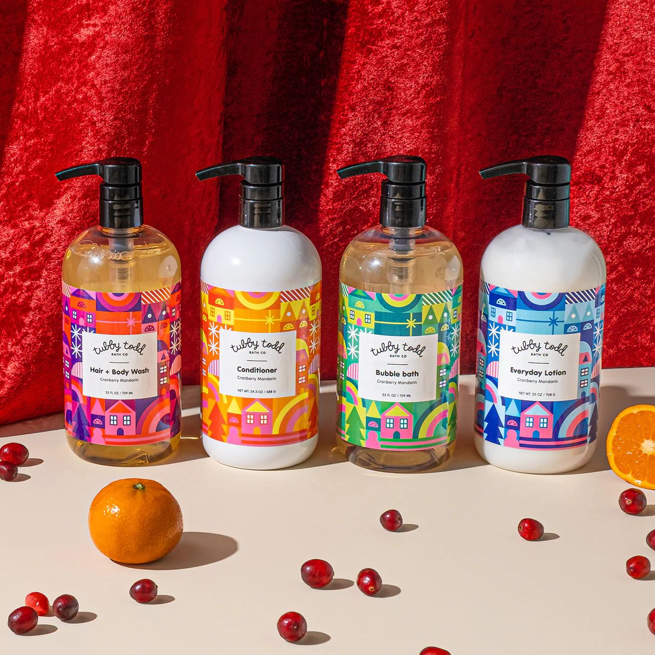 Cranberry Mandarin Collection | Tubby Todd Bath Co