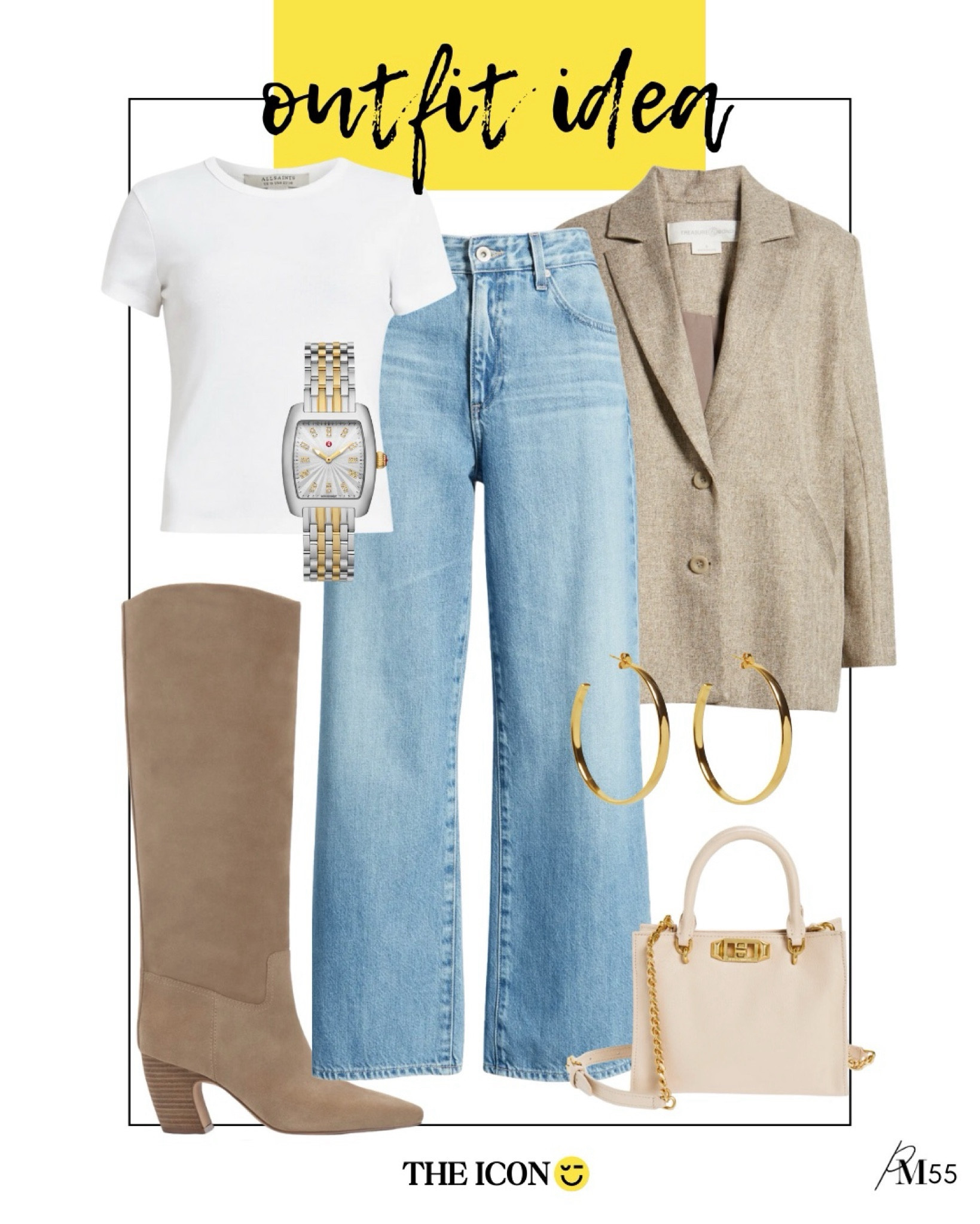 Elevated everyday outfit idea still in stock! Snag these pieces while you still can, I love these wide leg jeans and blazer. 

#LTKxNSale #LTKStyleTip #LTKSeasonal