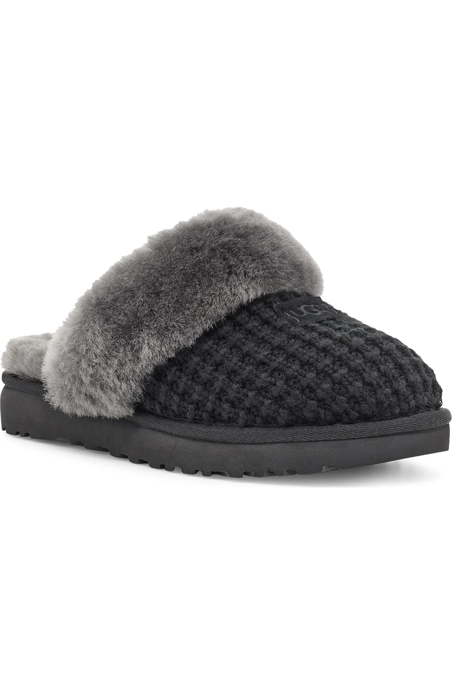 Cozy Knit Genuine Shearling Slipper (Women) | Nordstrom
