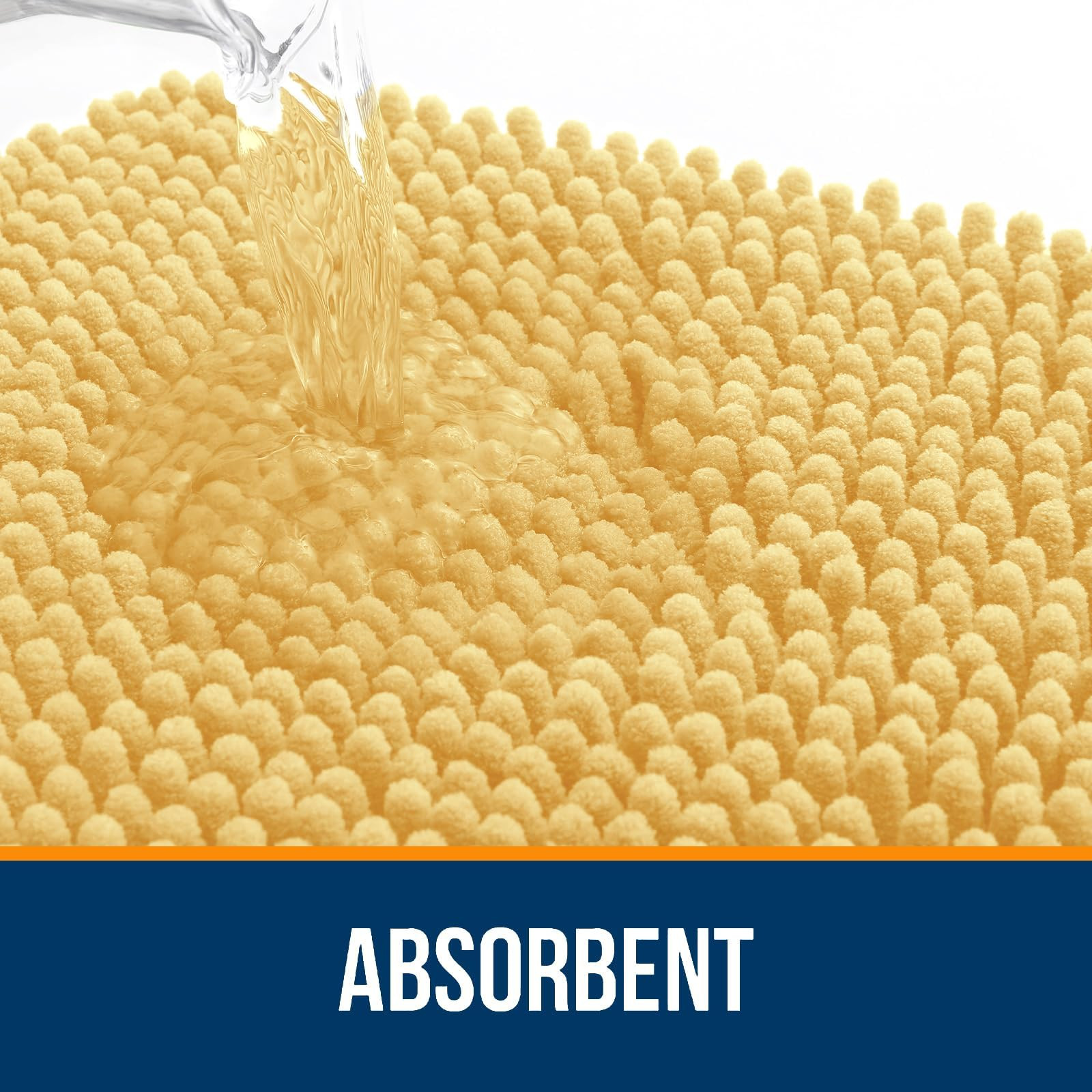 OLANLY Bathroom Rugs Sets 3 Piece, Soft Absorbent Chenille Bath Mats and U-Shaped Contour Toilet ... | Amazon (US)