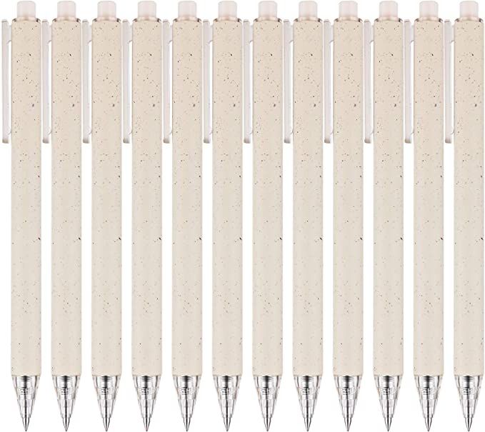 RIANCY Retractable Gel Pens Black Ink Fine Points(0.5 mm) Ballpoints Pen Writing Pen Quick Dry In... | Amazon (US)