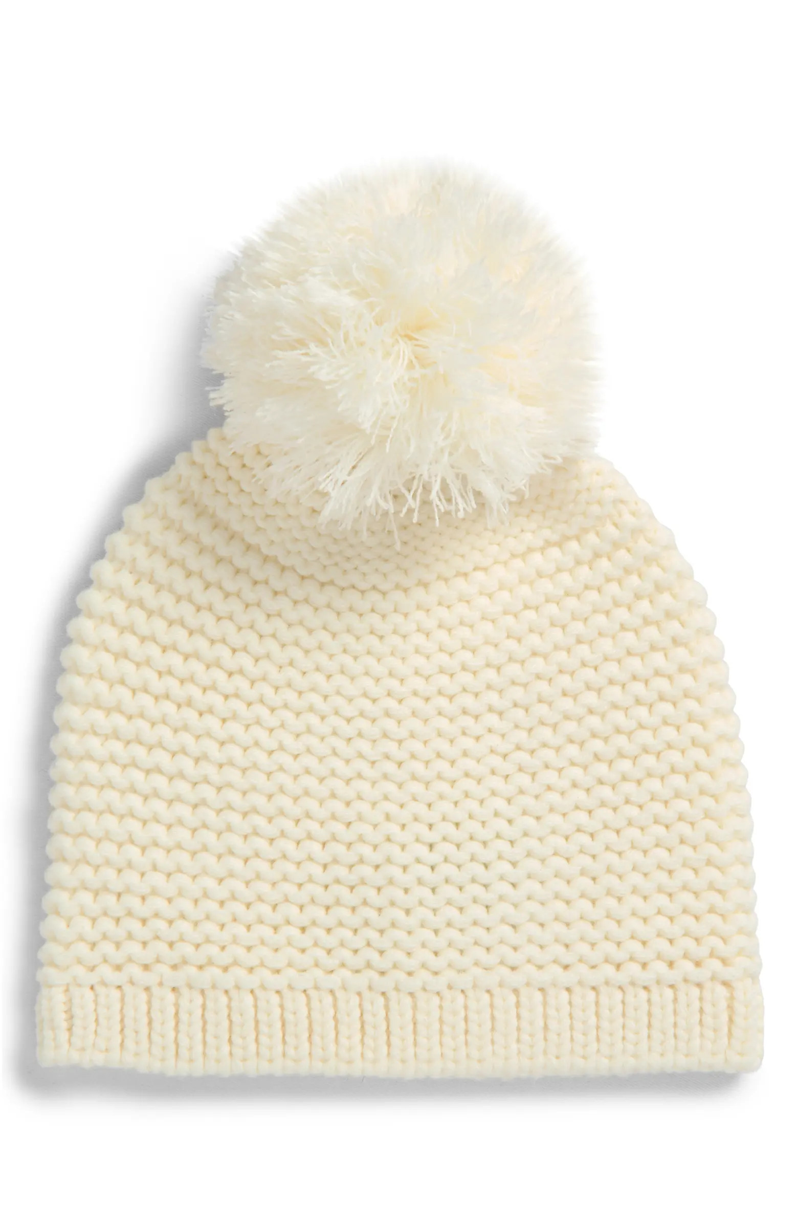 UGG® Chunky Knit Beanie with Pompom | Nordstromrack | Nordstrom Rack