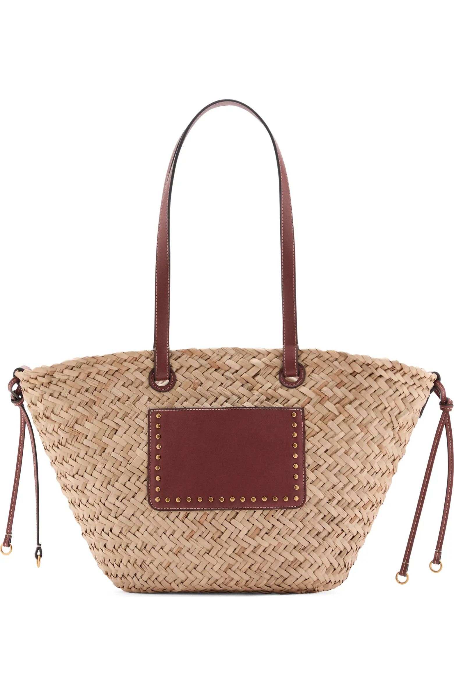 MANGO Large Straw Shoulder Bag | Nordstrom | Nordstrom