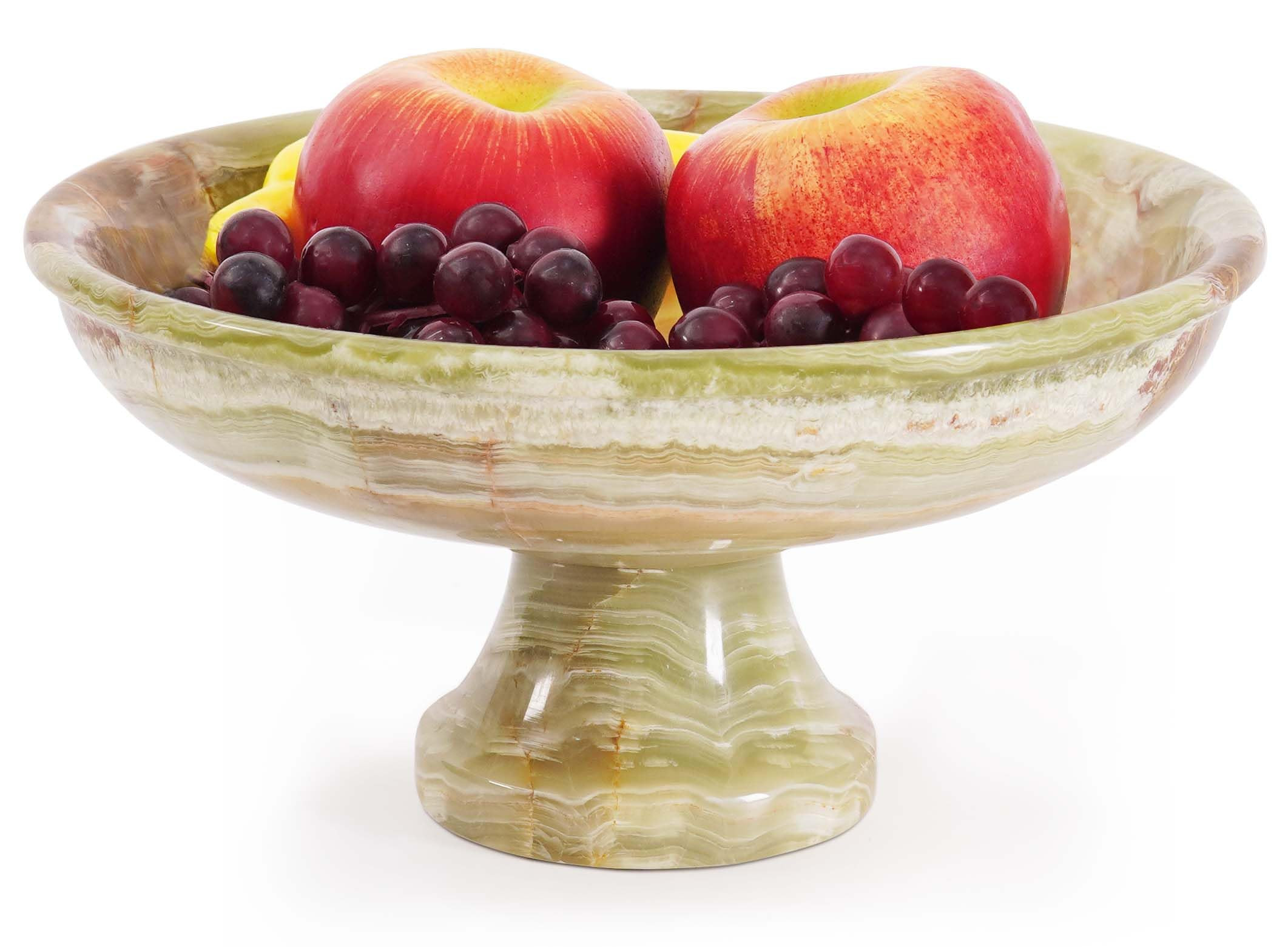 Radicaln Marble Fruit Bowl 10" Inches Green Onyx Handmade Bananas Holder, Ideal Salad and Serving Bowl, Modern key Bowl, Fruit Dish & fruit Storage | Amazon (US)