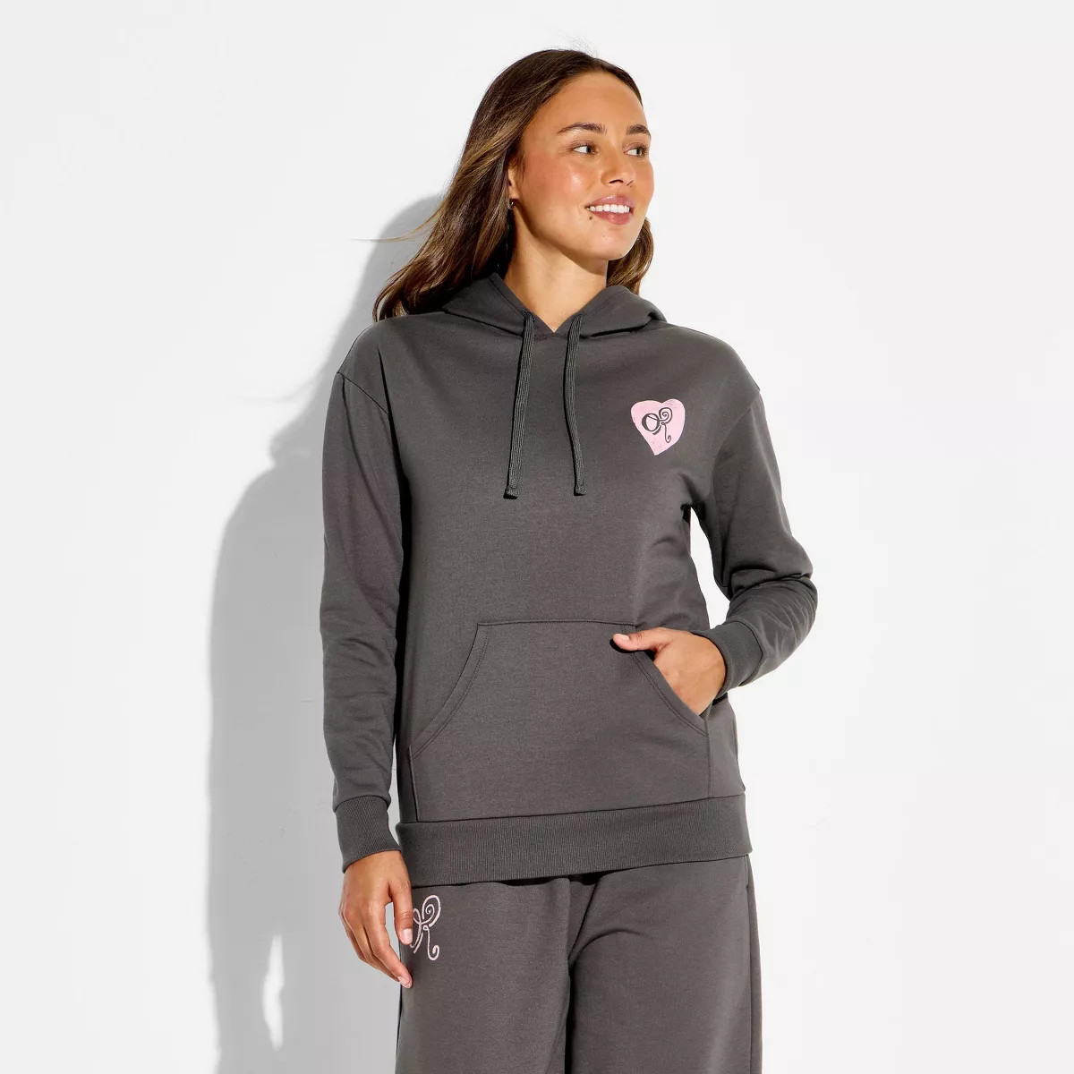 Women's Olivia Rodrigo Hooded Graphic Pullover Sweatshirt - Gray XXS | Target
