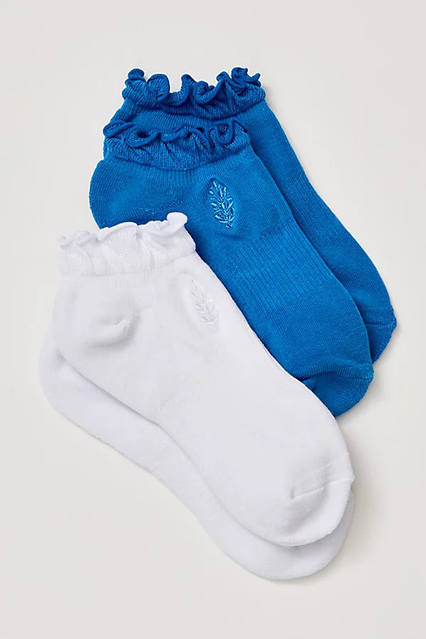 FP Movement Ruffle Sneaker Sock 2-Pack | Free People (Global - UK&FR Excluded)
