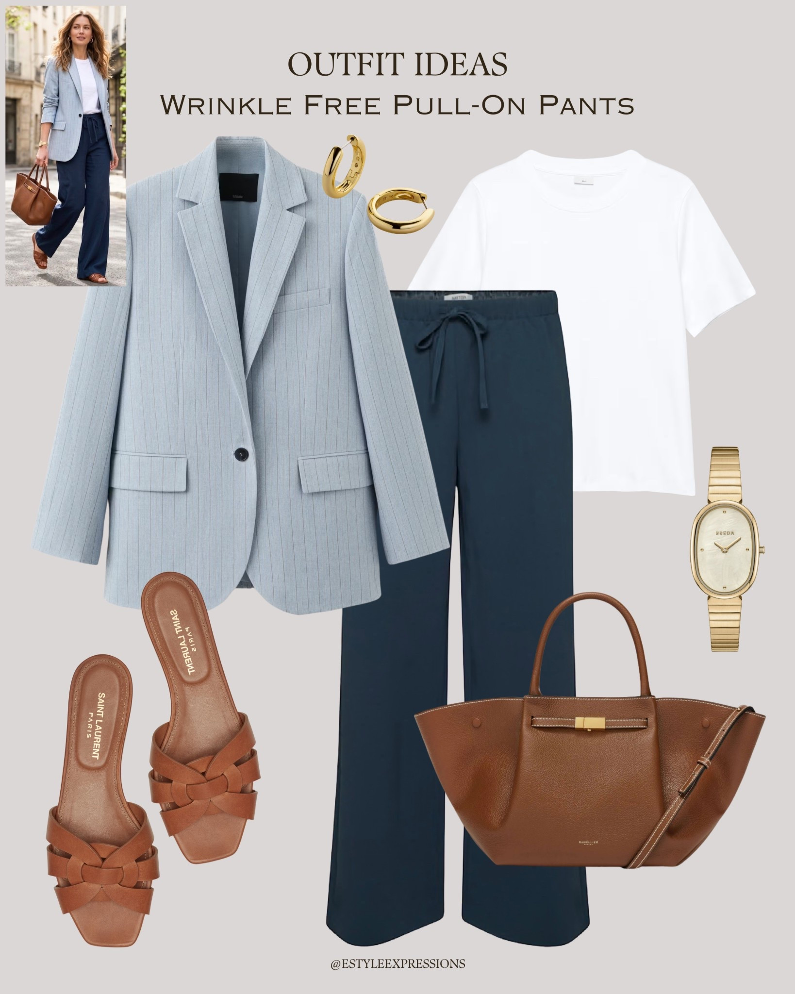 Outfits with Wrinkle-Free Crepe Pull-On Pants✨ Comfy, chic, and made to move, these trousers are perfect for the office, travel, and everything in between.🌸☀️ Easy to maintain and available in 16 versatile shades—from neutrals to seasonal must-haves.💫 

#LTKMothersDay #LTKootd #LTKWorkwear