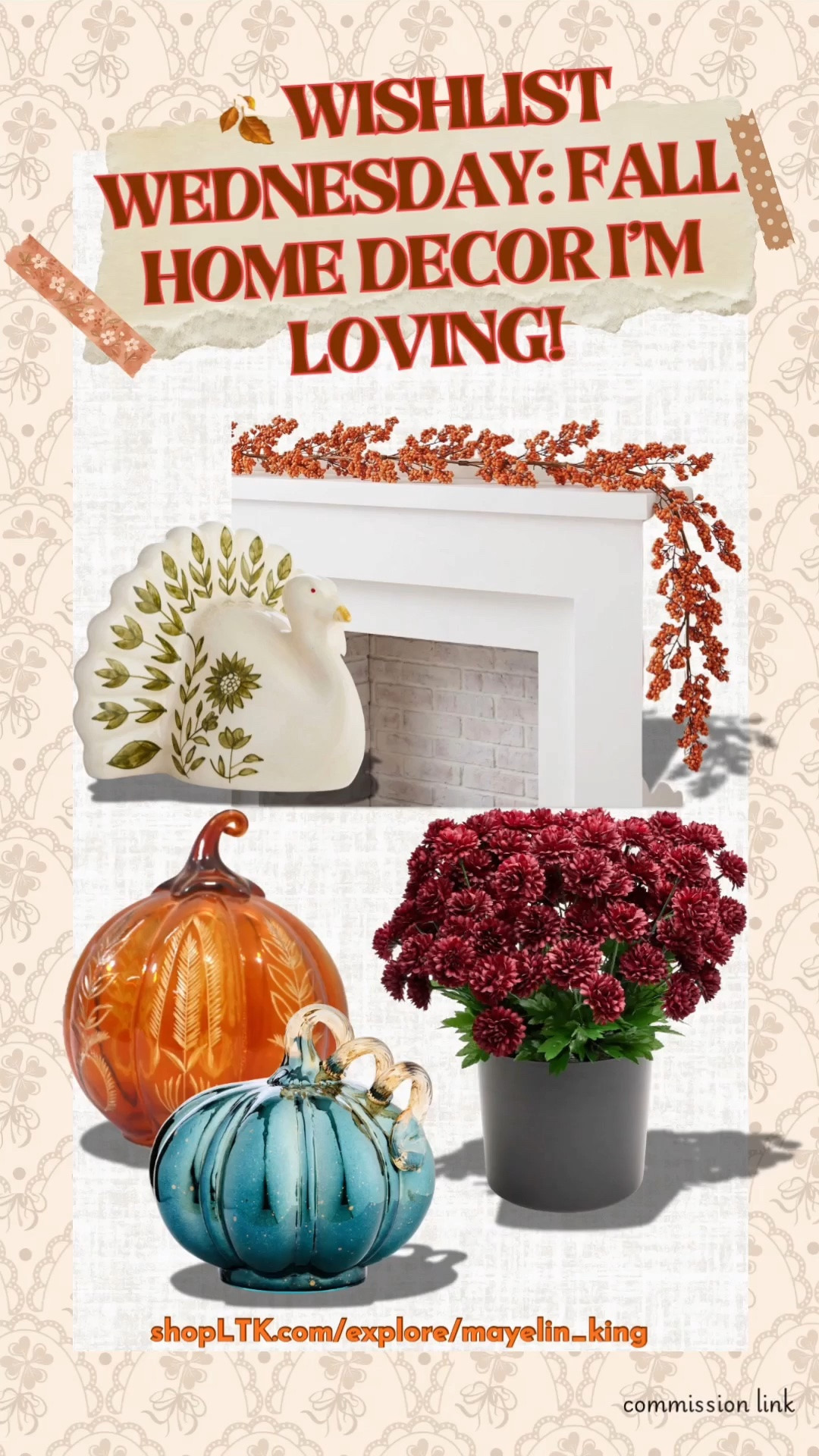 fall decor
🍂 WISHLIST WEDNESDAY: FALL HOME DECOR I’M LOVING!

Okay, I might have a little fall decorating problem… 😂🍁 These are the cozy fall home decor finds currently on my wishlist, and they’re giving all the warm, welcoming vibes without needing to completely redecorate your home.

Think cozy textures, autumn touches, and easy pieces that can instantly make a space feel more seasonal. 🧡

Which one would you add to your home? 👀 Save this for your fall decorating inspiration and check out my finds!

#LTKHome #LTKSeasonal