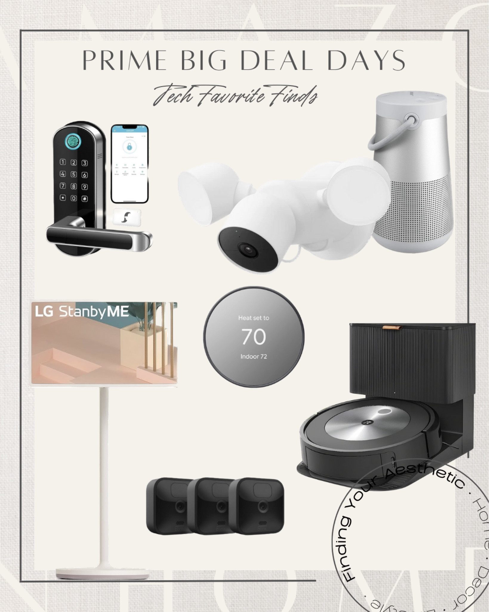 Amazing savings on some of the best tech products - I have quite a few of these in my own home including the blink cameras and google nest! 

Smart home, tech deals, portable tv, robot vacuum, Roomba, self emptying vacuum, blink cameras, smart flood light, bose speaker, smart thermostat, nest thermostat, smart home sale, Amazon deals, Amazon finds, prime big deal days

#LTKxPrime #LTKhome #LTKfamily