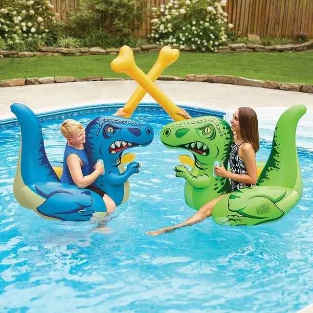 Inflatable Dino Pool Game, Green, for Kids and Adults, Unisex | Walmart (US)