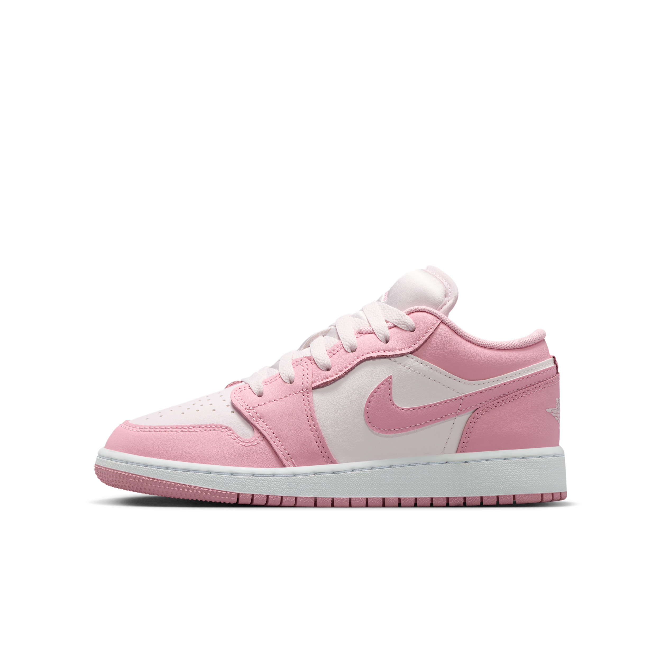 Air Jordan 1 Low Big Kids' Shoes in Pink | 553560-614 | Nike (US)