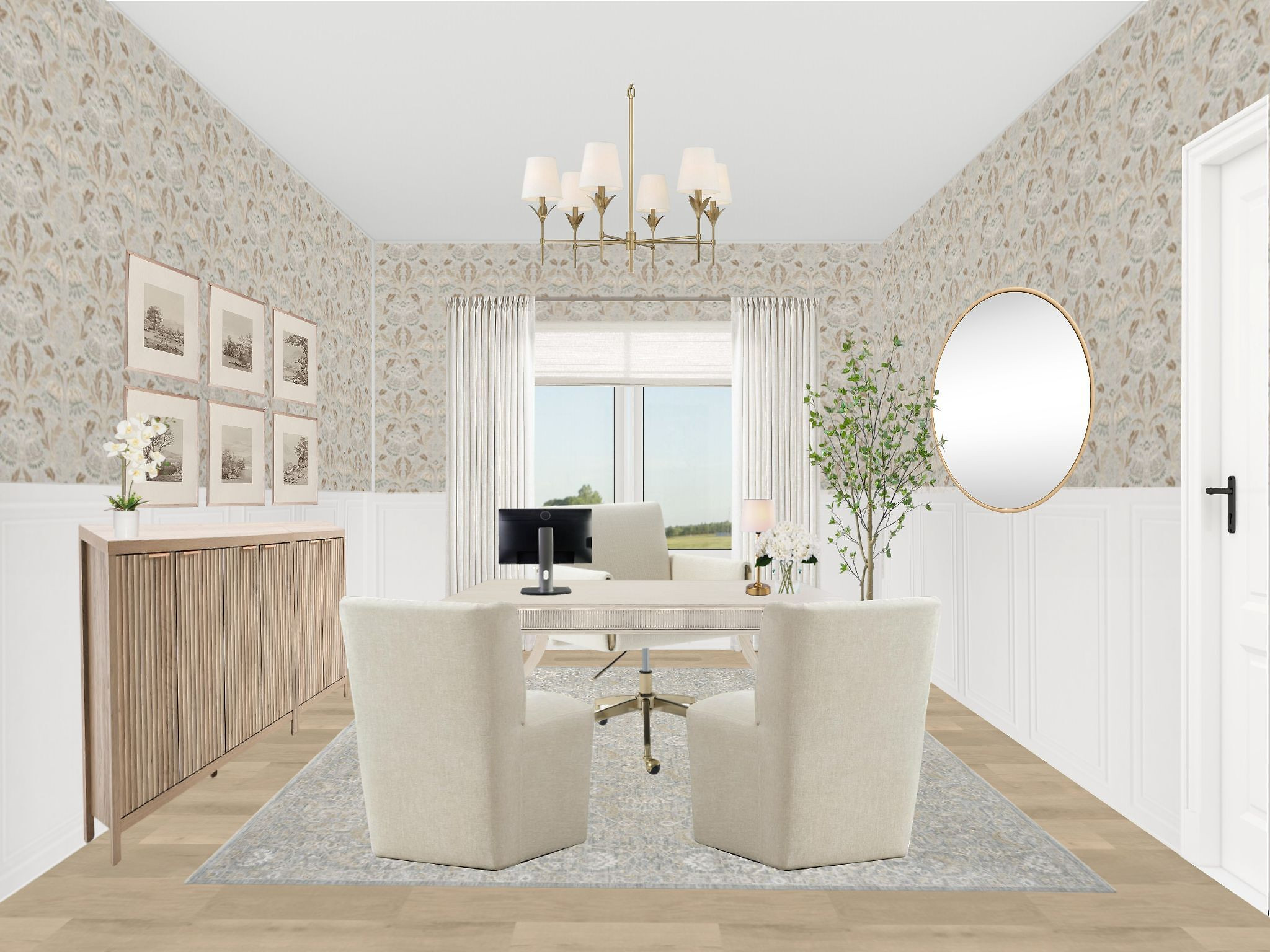 Neutral & timeless home office design 

 #LTKHome #LTKSaleAlert