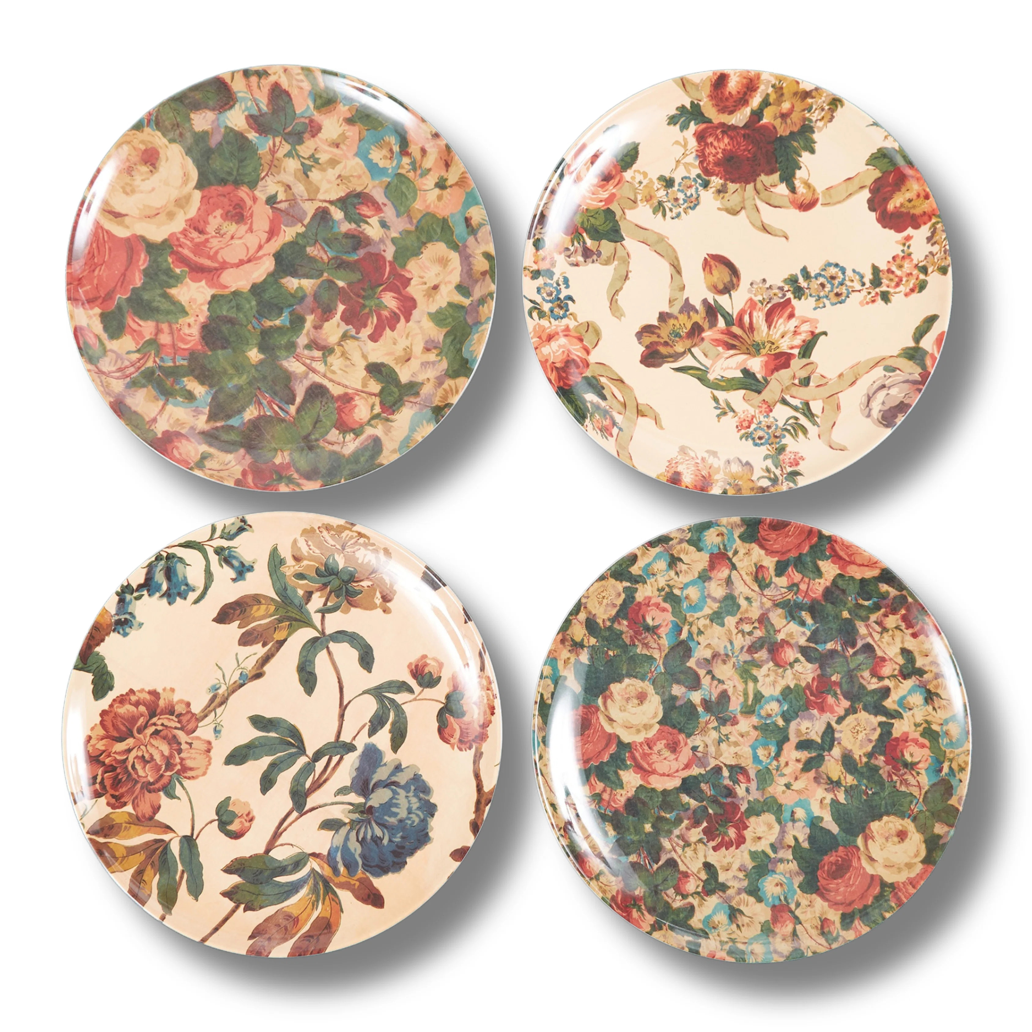 ENGLISH GARDEN DINNER PLATES SET/4 | Wayfair North America