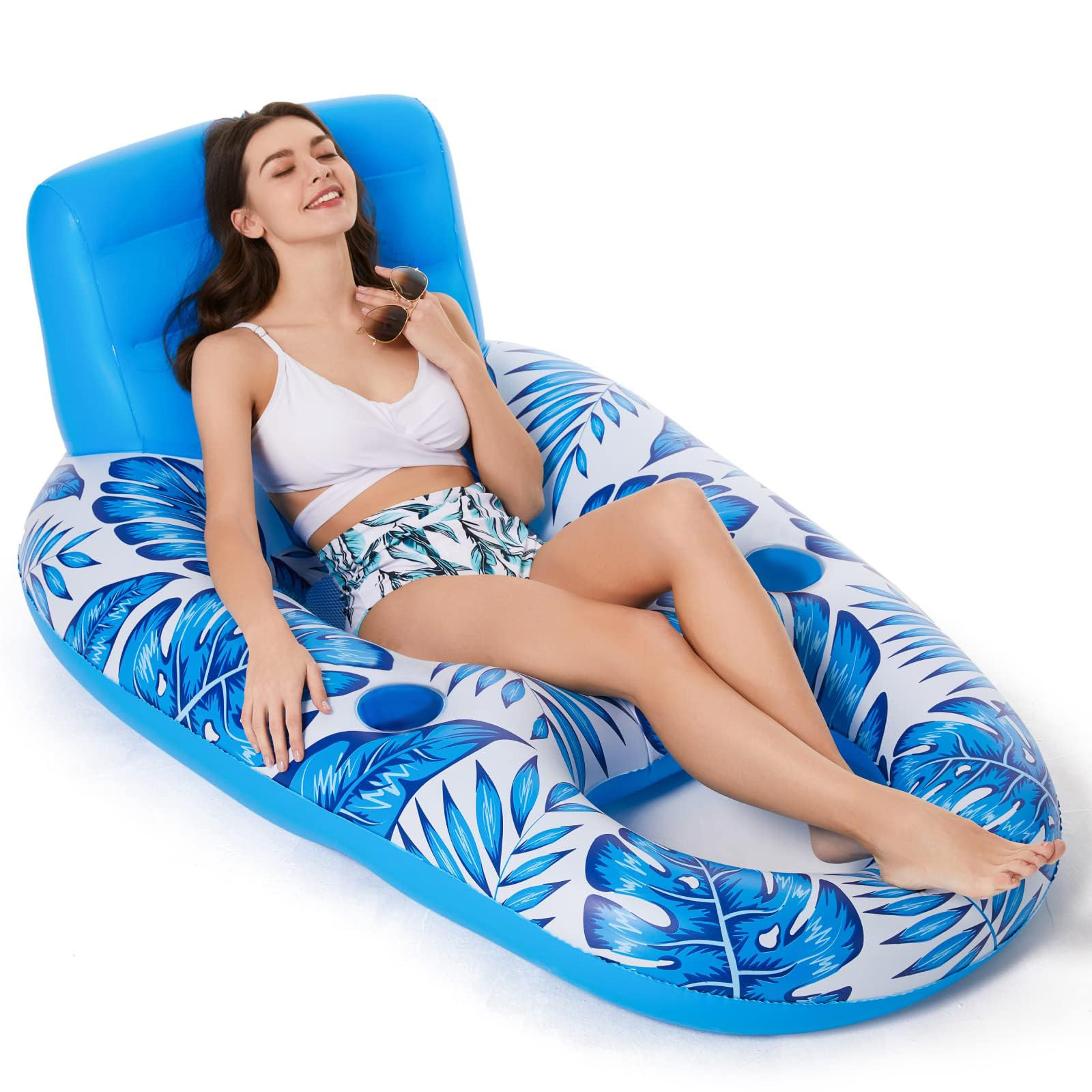 Jasonwell Inflatable Pool Float Adult - Pool Floaties Lounger Floats Raft Floating Chair Water Fl... | Amazon (US)