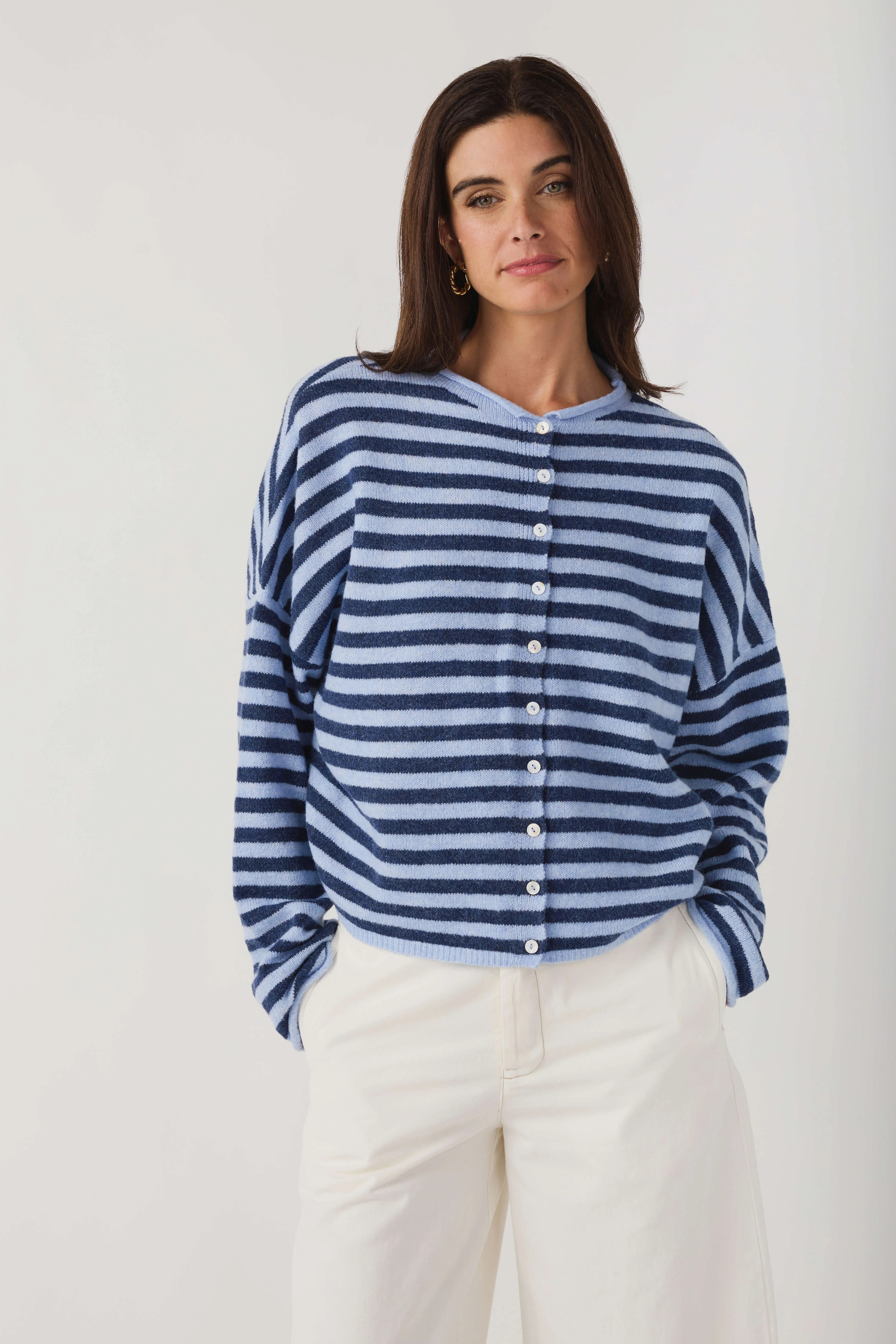 Things Between Striped Piper Cardigan | Social Threads