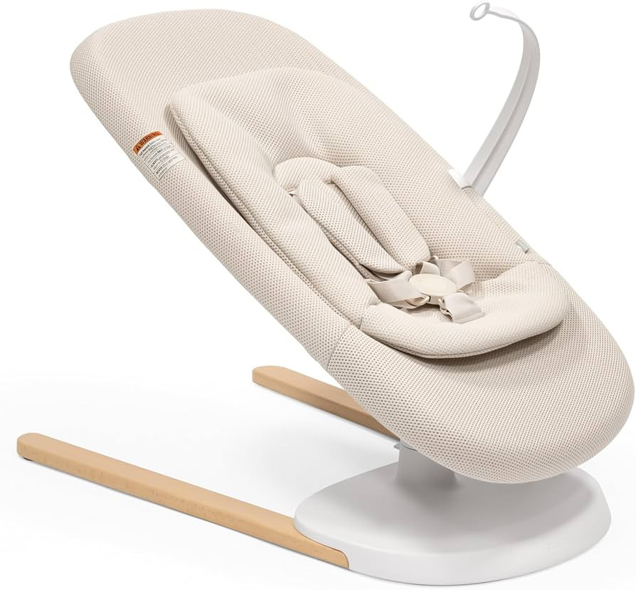 Stokke Yoga Baby Bouncer & Swing, Light Sand - Dual Movement to Soothe & Stimulate Babies Up to 2... | Amazon (US)