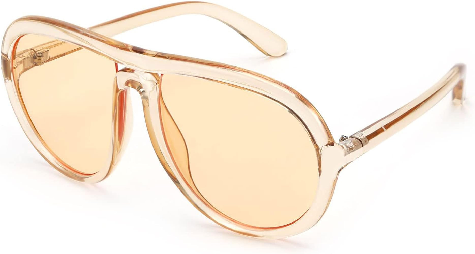 Karsaer Oversized Vintage Aviator Sunglasses for Men Women，Big Retro Round Aviator Sunglasses K... | Amazon (US)