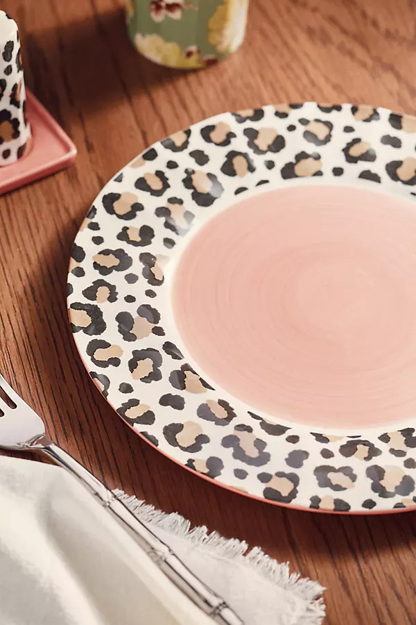 Chintzware Leopard Stoneware Dinner Plate | Anthropologie (US)
