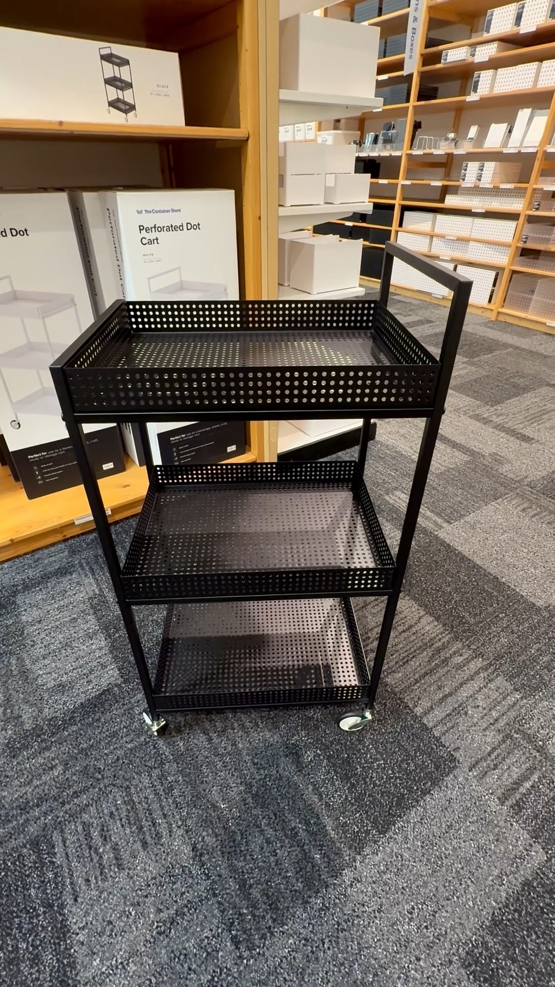 Hello cutie! 🖤 This metal cart is sturdy and rolls great! Each of the 3 tiers are perforated (a dot pattern). This is perfect to use as a bar cart, in the kitchen, and in your closet or bathroom for extra back-stock products.

And if you’re a mosaic artist or crafter, this would be useful in your creative space for materials, tools, adhesives, and substrates. 

For mosaic tips, tutorials + inspiration please visit my YouTube channel: YouTube.com/julieweilbacher, and follow @julieweilbacher on Instagram.

#metalcart #blackrollingcart #3tiercart #barcart #craftsstorage #kitchenstorage #mosaic #plantstand #closetstorage #dormstorage

#LTKHome #LTKU