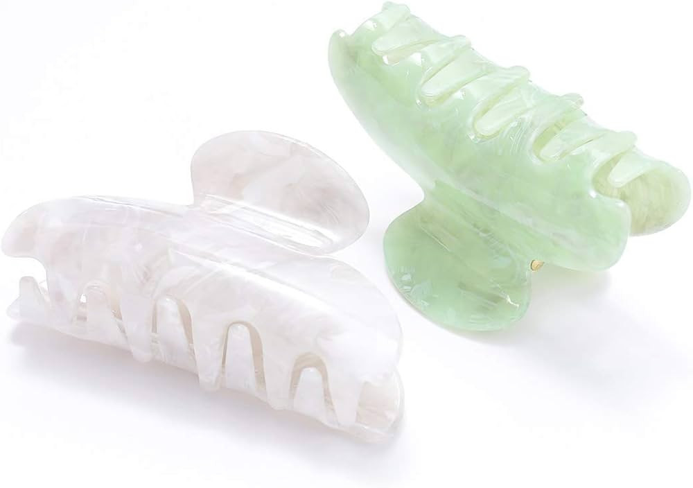 Brinie Hair Claw Clamps Green Hair Barrettes Medium Non Slip Clips Hair Accessories for Women and... | Amazon (US)