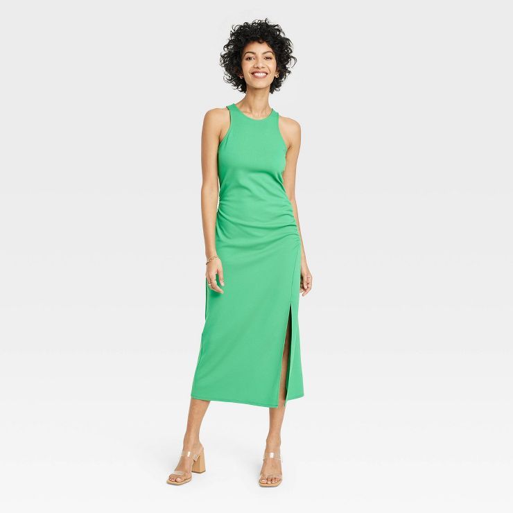 Women's Sleeveless Ruched Ponte Dress - A New Day™ | Target